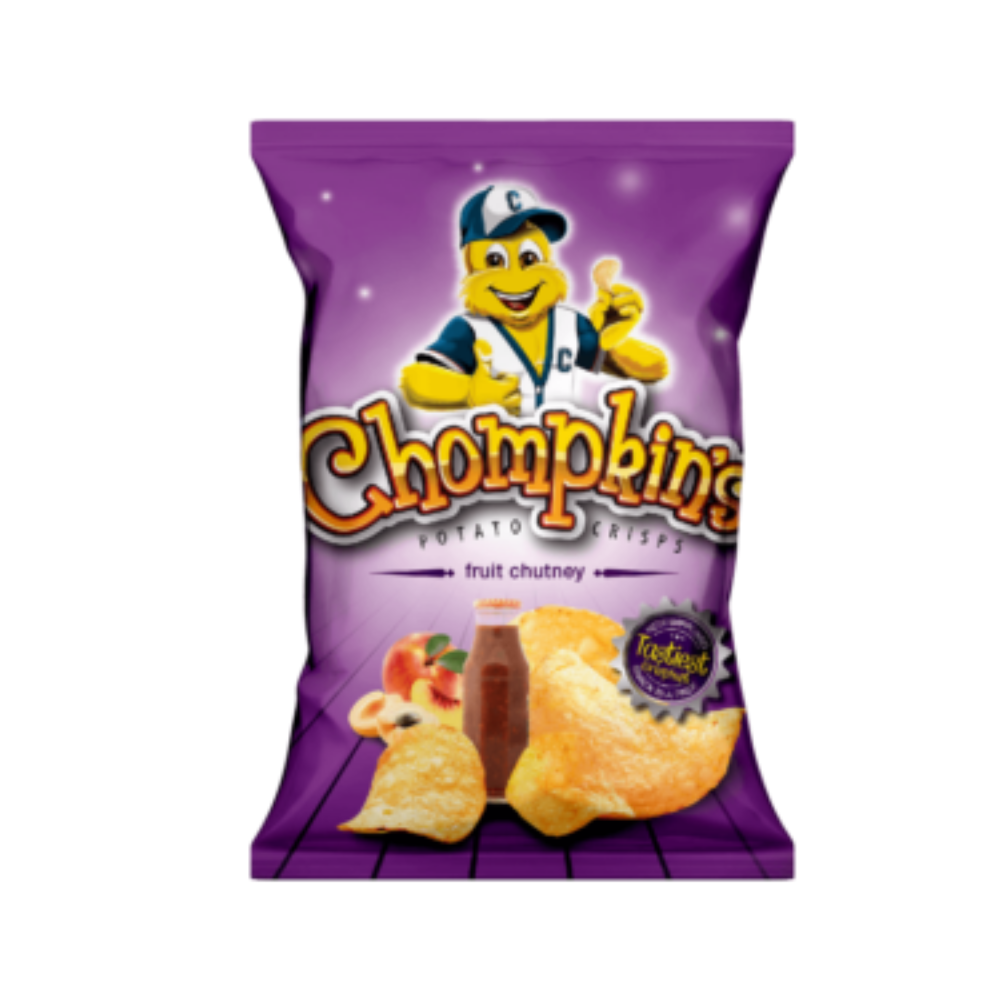 Z Chompkins Potato Chips Fruit Chutney: 12x100g